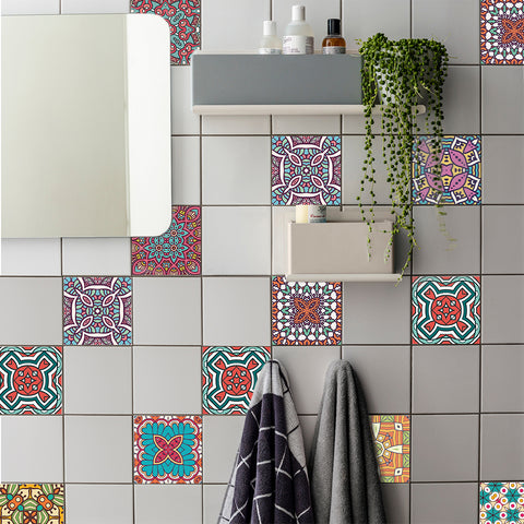 Colorful colors: the ethnic charm of tile stickers