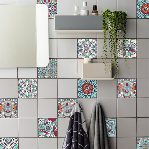 Ethnic style: the artistic feast of tile stickers