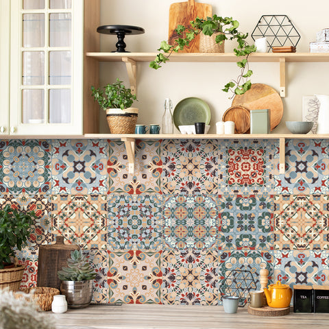 Retro style: the artistic revival of tile stickers