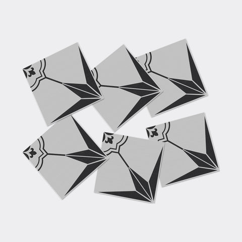 Gray and White Creative Thickened Frosted Floor Sticker