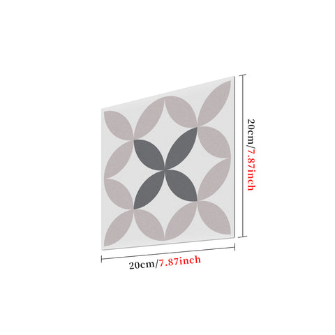 The Nordic symphony of mauve and gray, the simple beauty of art floor stickers