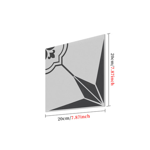 Gray and White Creative Thickened Frosted Floor Sticker