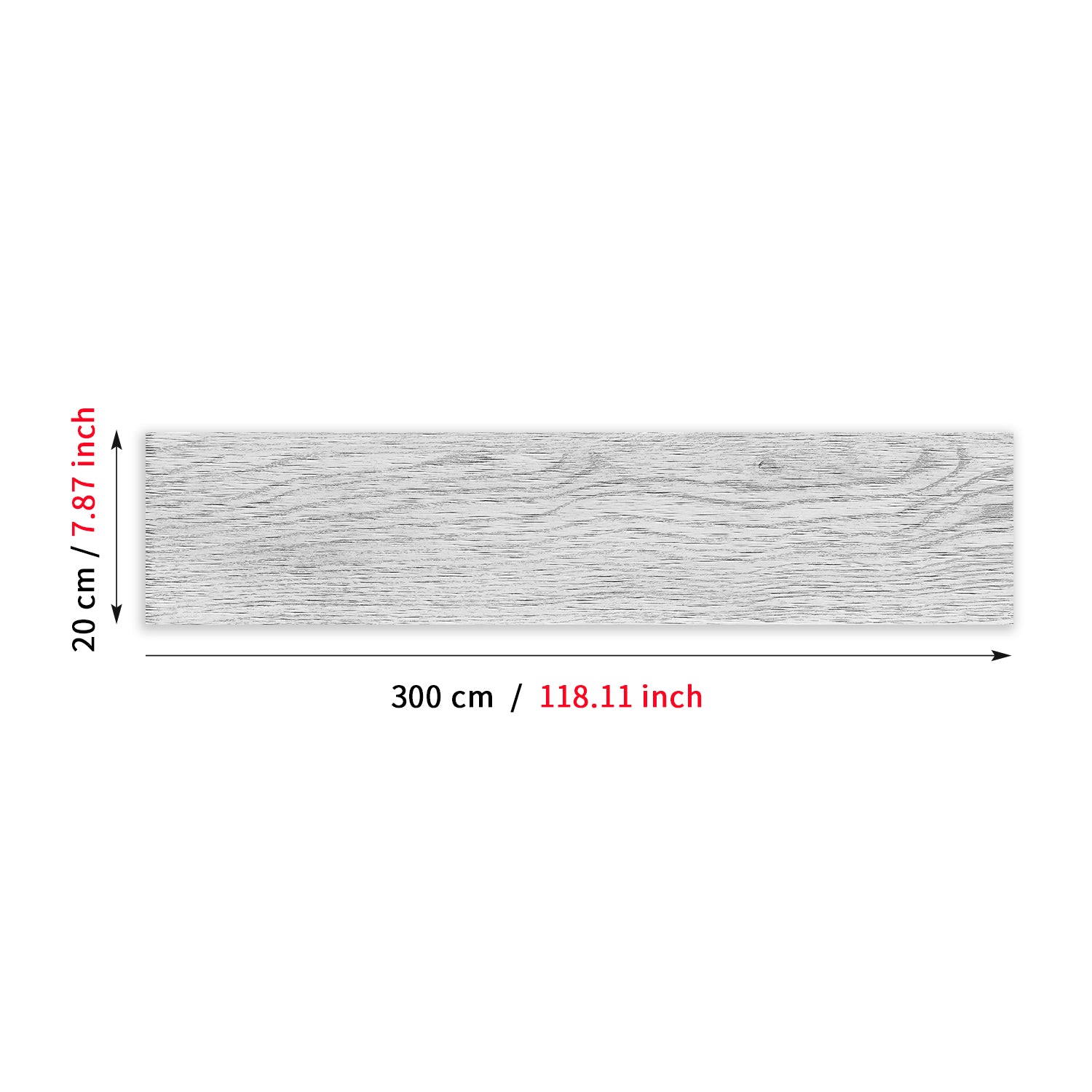 Off-White Wooden Wallpaper Size-8"×118" 20cm×300cm