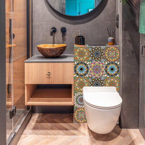 Exotic style: the artistic journey of tile stickers