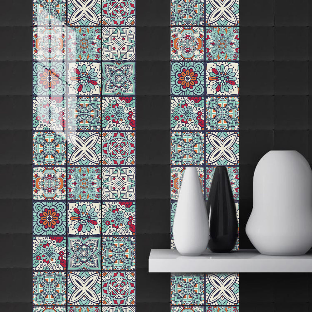 Ethnic style: the artistic feast of tile stickers