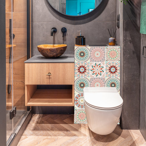 Retro Mandala: The artistic charm of tile stickers