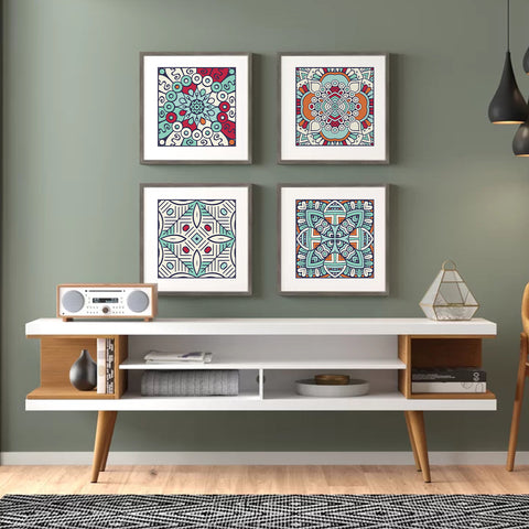 Ethnic style: the artistic feast of tile stickers