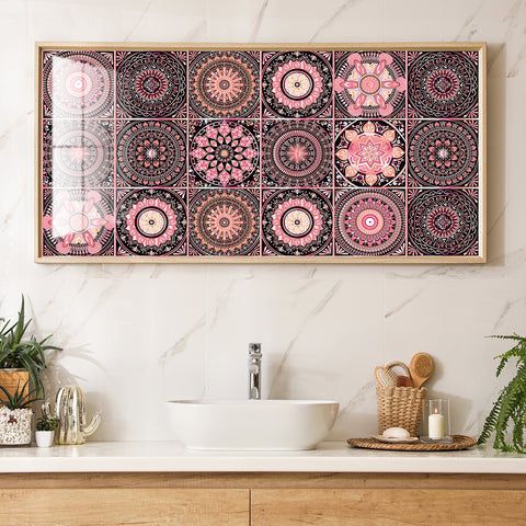 Romantic Pink Tone: The Elegant Beauty of Tile Stickers