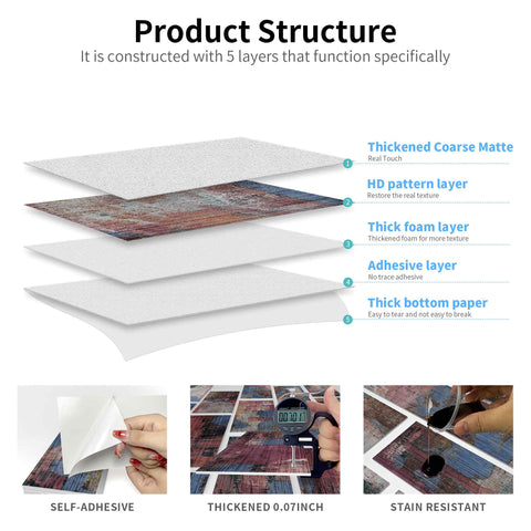 Easy to Install PE Foam Tile Stickers for Home Decor Waterproof and Removable Ideal for Kitchen Backsplash Bathroom Walls and Stair Steps DIY Projects