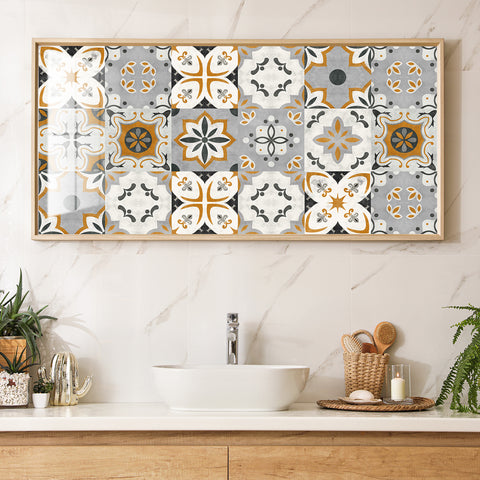 Modern simplicity: a fashionable choice for tile stickers