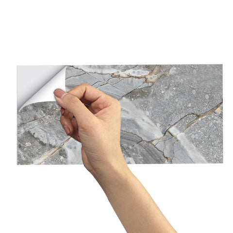 Stick on Wall Tiles for Bathroom Walls, Kitchen Backsplash, and Stairs Home Decor