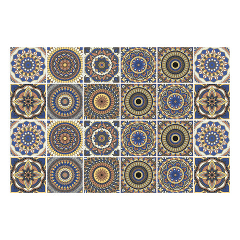 Mandala art tile stickers: a harmonious symphony of colors and patterns