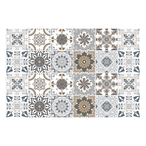 Neutral style tile stickers: create a quiet and elegant space atmosphere