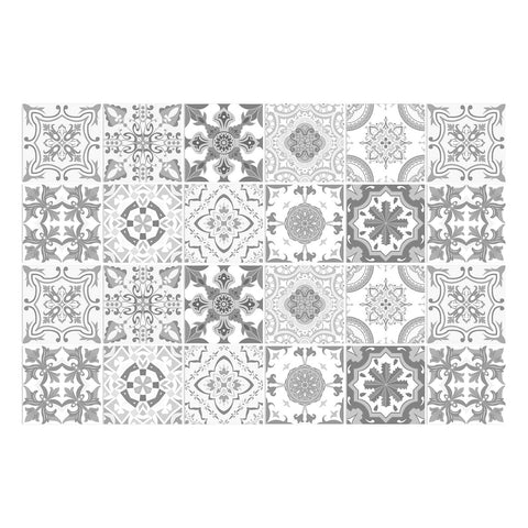 Grey Pattern Creative tile stickers