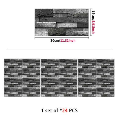 Stick on Wall Tiles for Kitchen, Bathroom, and Stairs, Versatile and Easy to Use