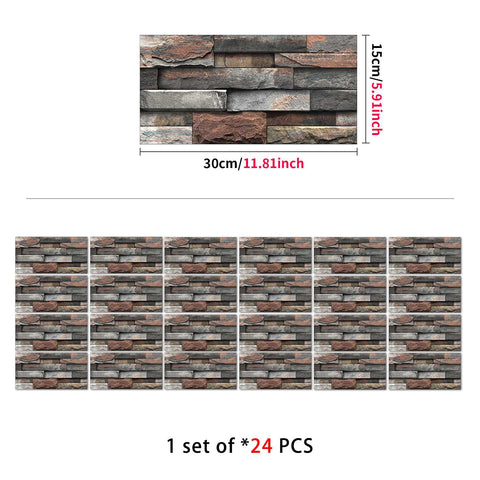 Stick on Wall Tiles for Kitchen, Bathroom, and Stairs, Versatile and Easy to Use