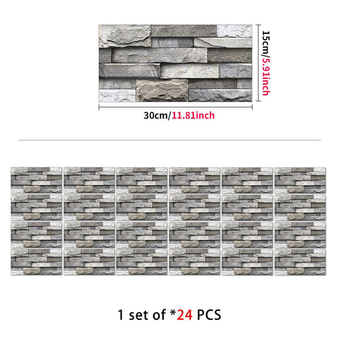Stick on Wall Tiles for Kitchen, Bathroom, and Stairs, Versatile and Easy to Use