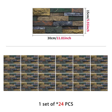 Stick on Wall Tiles for Kitchen, Bathroom, and Stairs, Versatile and Easy to Use