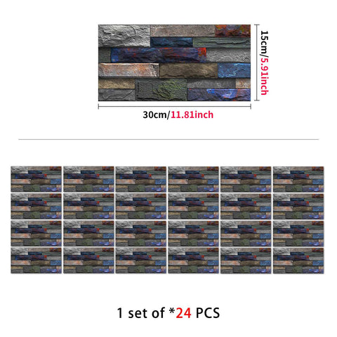 Stick on Wall Tiles for Kitchen, Bathroom, and Stairs, Versatile and Easy to Use
