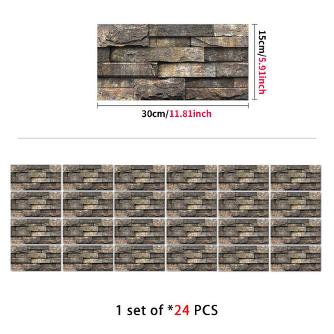 Stick on Wall Tiles for Kitchen, Bathroom, and Stairs, Versatile and Easy to Use