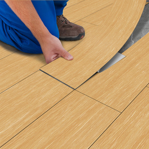 Thicken Realistic Wood Texture Vinyl Peel and Stick Floor Tile