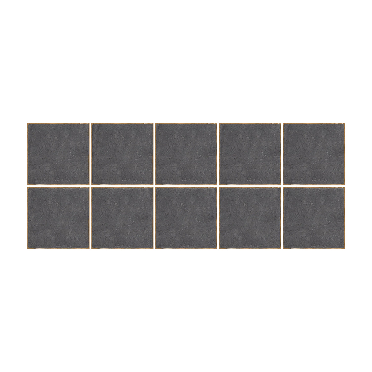 Dark Grey Modern Square Tile Sticker Elegant Wallpaper 10PCS