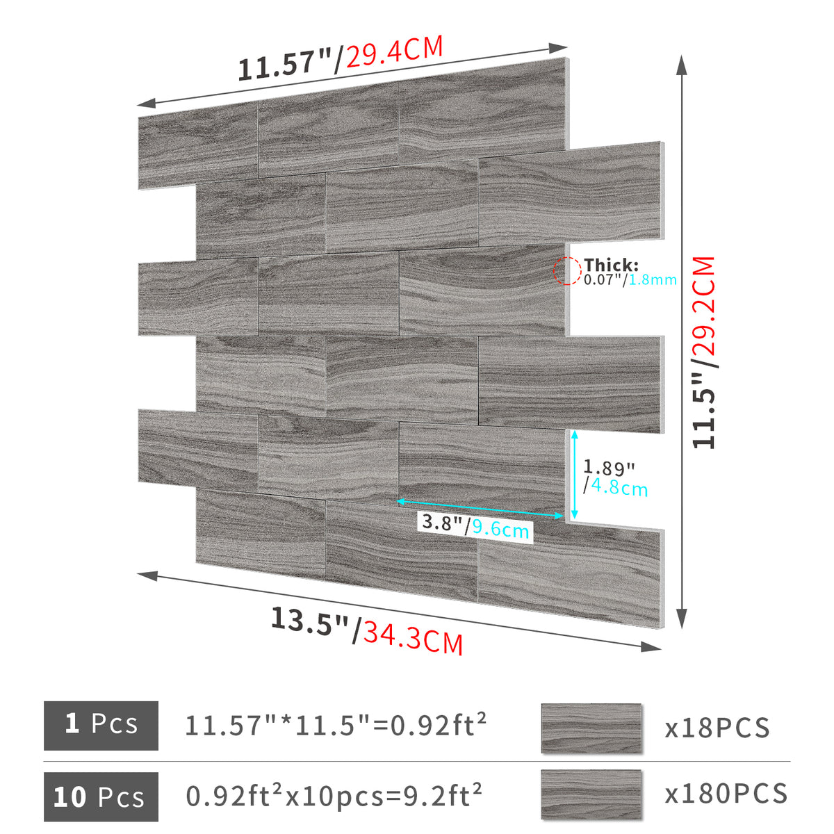 Natural Light Wood Texture PE Tile Stickers for Cozy Decor