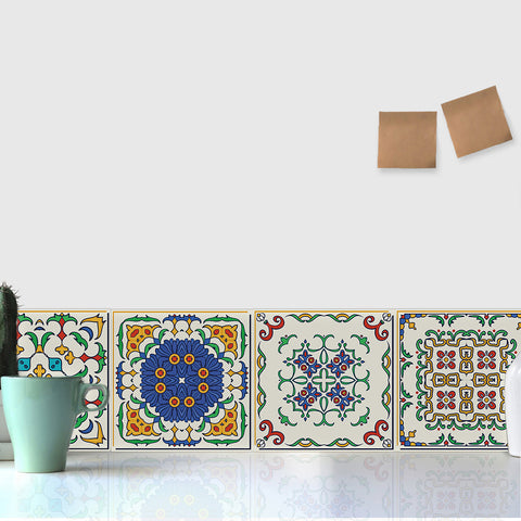 Colorful retro style: the artistic feelings of tile stickers