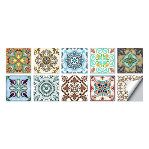 Colorful retro style: the artistic feelings of tile stickers