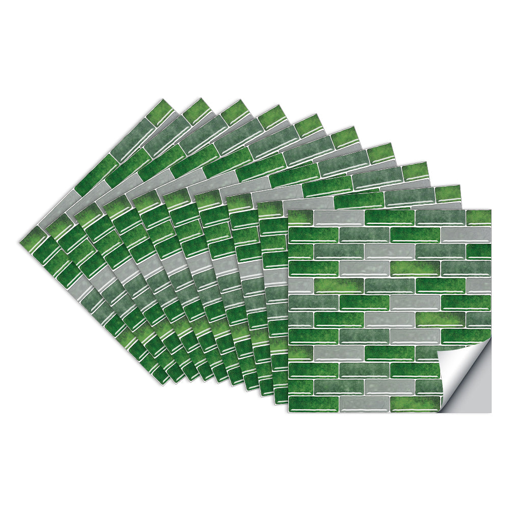 Green Stone Texture Wallpaper Tiles Stickers Peel and Stick