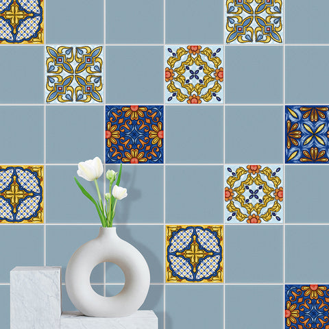 Classic tones: the retro romance of tile stickers