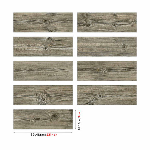 Frosted Wood Tile Stickers Easy-to-Use Moisture-Proof and Heat-Insulating Ideal for Kitchen Bathroom and Home Decoration