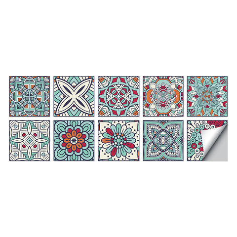 Ethnic style: the artistic feast of tile stickers