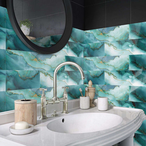Peel and Stick Floor Tile Waterproof for Kitchen Floors and Bathroom Walls
