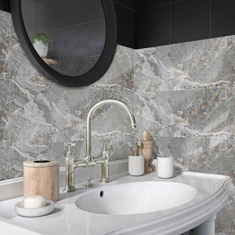 Stick on Wall Tiles for Bathroom Walls, Kitchen Backsplash, and Stairs Home Decor
