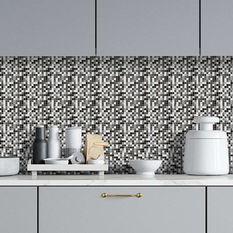 Grey mosaic Creative tile stickers