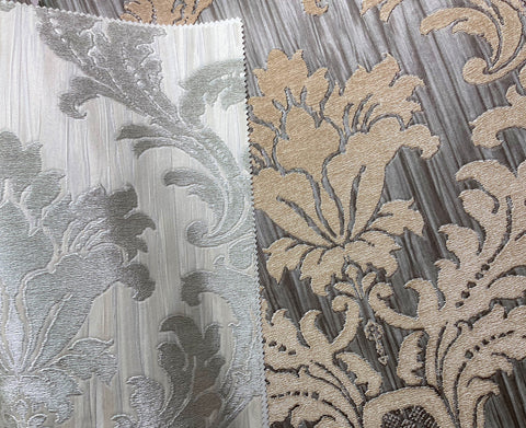 French aristocratic patterned forest wallpaper - elegant encounter with the beauty of the forest