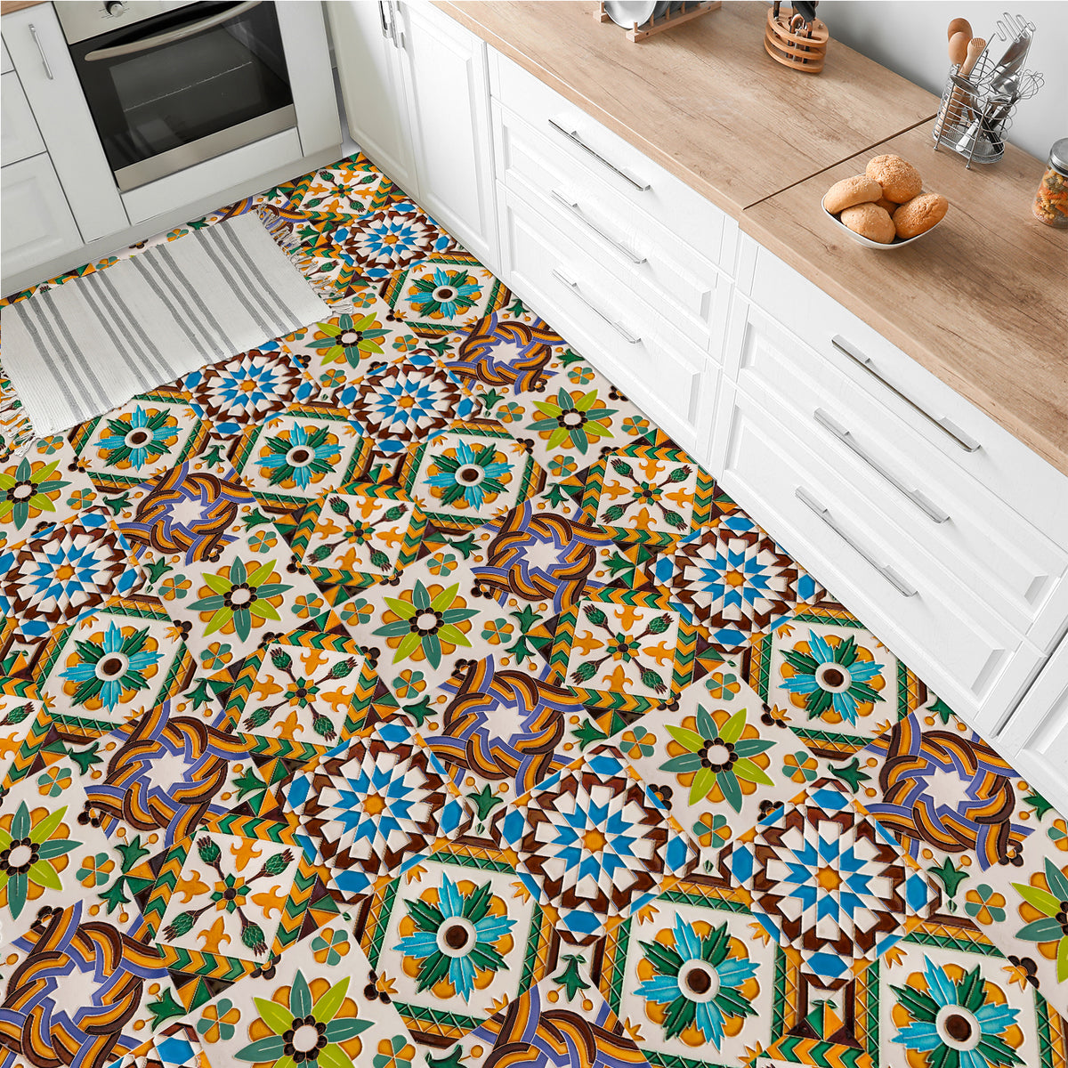 Colorful colors: A feast of colors for tile stickers