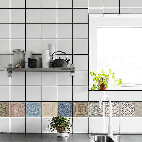 Soft Morandi: the literary style of tile stickers