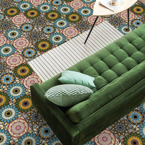 Color Mandala: The Artistic Charm of Tile Stickers