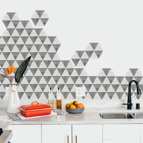 Unique geometric tiles: practical aesthetics, fresh and elegant