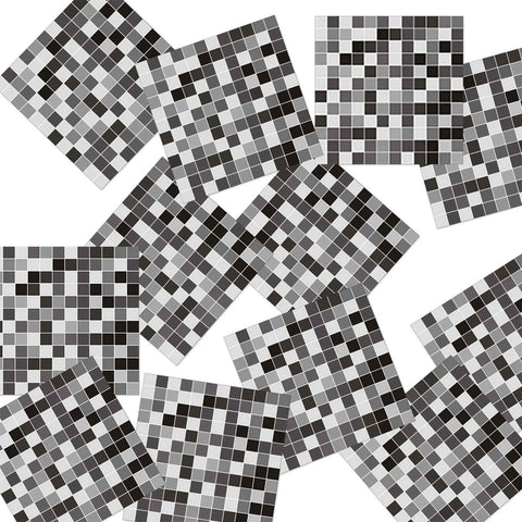 Grey mosaic Creative tile stickers