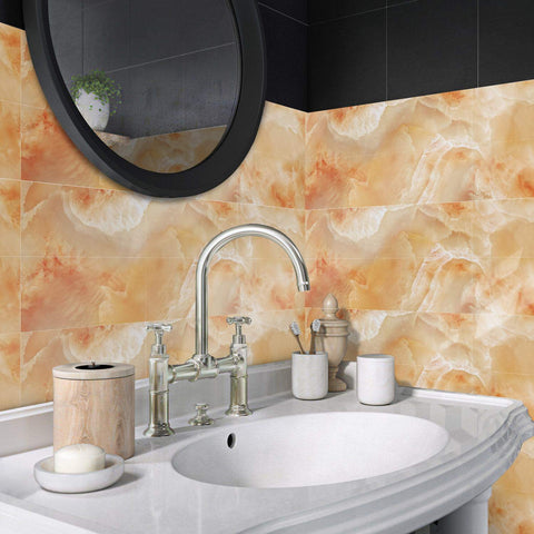 Tile Stickers for Effortless DIY Kitchen and Bathroom Decor with Waterproof Design