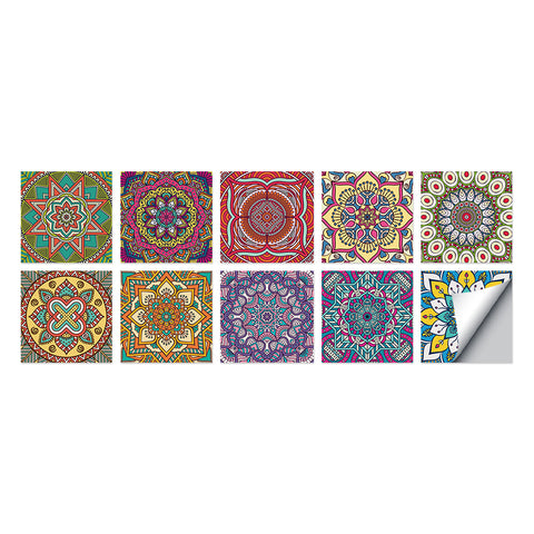 Gorgeous ethnic style: the art carnival of tile stickers