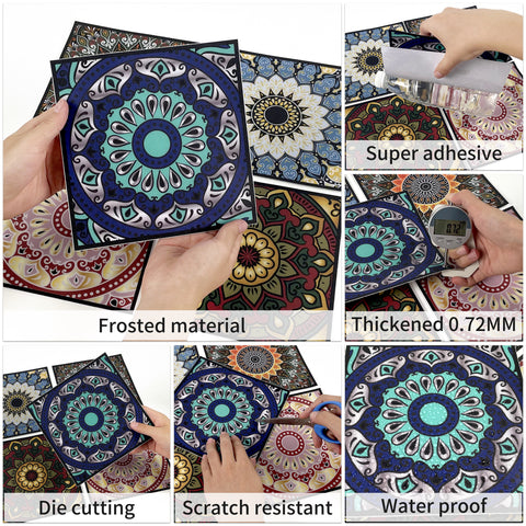 Color Mandala: The Artistic Charm of Tile Stickers