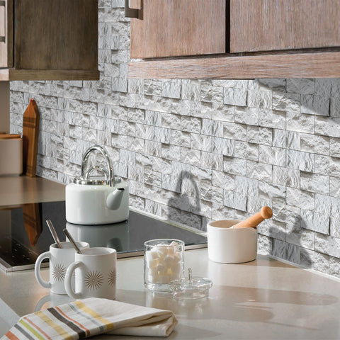 self-adhesive stone wallpaper for kitchen