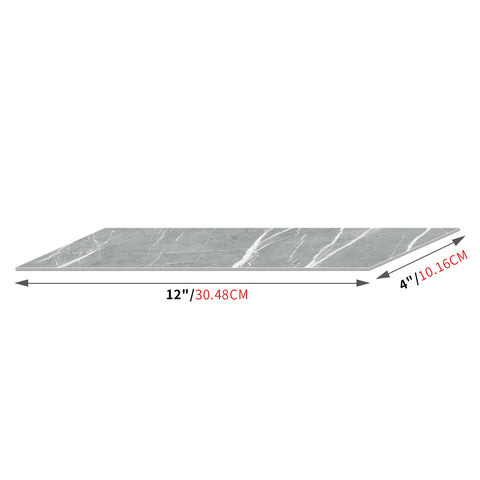 Gray Veined Marble Self-Adhesive Stair Stickers for Bathroom and Home Decor