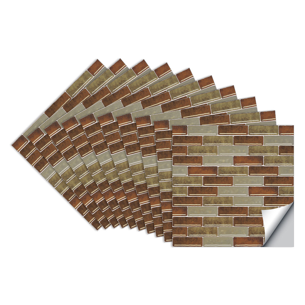 Brick Brown Stone Wallpaper Peel and Stick Texture Wallpaper Tiles Stickers