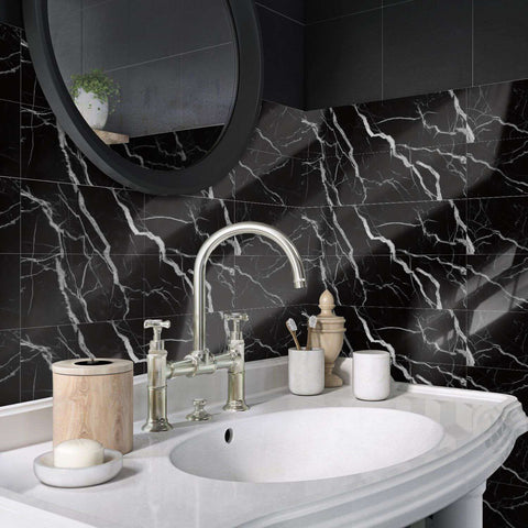 Waterproof Peel and Stick Floor Tile for Easy DIY Home Decor in Kitchens and Bathrooms