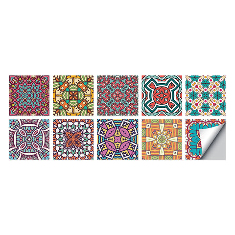 Colorful colors: the ethnic charm of tile stickers